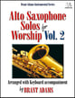 Alto Saxophone Solos for Worship #2 BK/CD cover